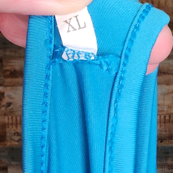 π 3 for $15 Deal! πTeal tank top dress XL dress with pockets - Picture 5 of 5